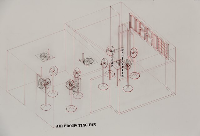 air projecting fan